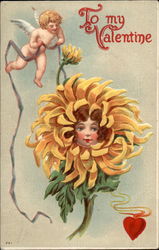 To my Valentine Fantasy Postcard Postcard