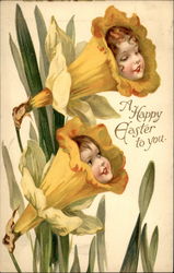 A Happy Easter to you Fantasy Postcard Postcard