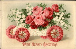 With Hearty Greetings Postcard