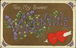 To My Sweet Valentine Postcard