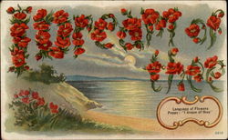 I Dream of Thee Flowers Postcard Postcard