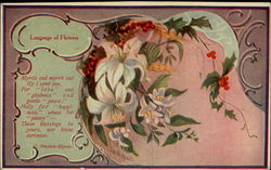 Language of Flowers Postcard Postcard