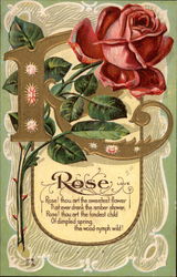 Rose, Love Postcard