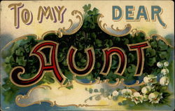 To My Dear Aunt Postcard