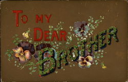 To My Dear Brother Postcard