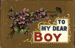 To My Dear Boy To My Dear... Postcard Postcard