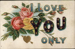 I Love You Only Postcard