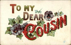 To my Dear Cousin Postcard