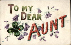 To My Dear Aunt Postcard