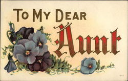 To My Dear Aunt Postcard