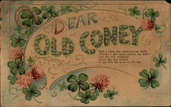 Dear Old Coney To My Dear... Postcard Postcard