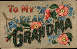 To My Dear Grandma Postcard