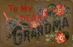 To My Dear Grandma Postcard