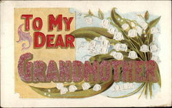 To My Dear Grandmother Postcard