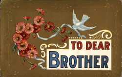 To Dear Brother Postcard