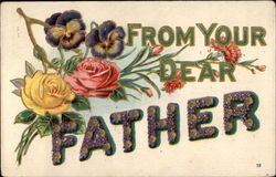 From Your Dear Father Postcard