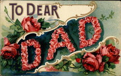 To Dear Dad To My Dear... Postcard Postcard