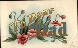 To Dear Dad Postcard