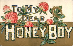 To My Dear Honey Boy Postcard