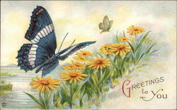 Butterfly - Greetings to You Postcard