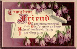 To My Dear Friend To My Dear... Postcard Postcard