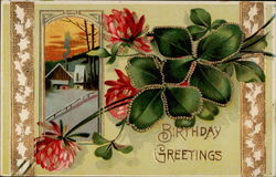 Birthday Greetings to a Great Friend Postcard Postcard