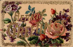 Hearty Greetings Postcard