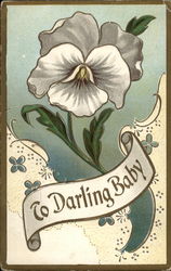 To Darling Baby Postcard