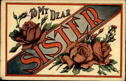 To My Dear Sister Postcard