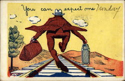 You can expect me Travel Postcard Postcard