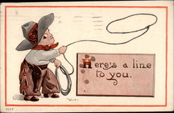 Here's a line to you Postcard