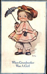 When Grandmother Was A Girl Postcard