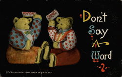 Don't Say a Word Postcard