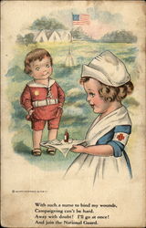 With Such a Nurse National Guard Postcard Postcard