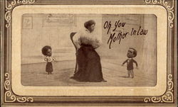 Oh you Mother-in-law Comic, Funny Postcard Postcard