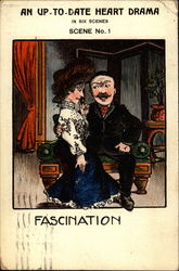 An Up-To-Date Drama in 6 Scenes Postcard