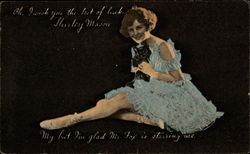 Oh, I Wish You the Best of Luck, Shirley Mason Postcard