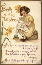 Birthday Wishes Postcard Postcard