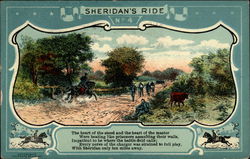 Sheridan's Ride No. 4 Poems & Poets Postcard Postcard