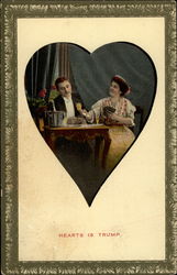 Hearts Is Trump Romance & Love Postcard Postcard