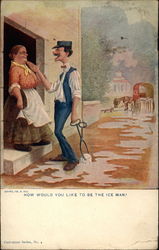 How Would You Like to Be the Ice Man? Postcard