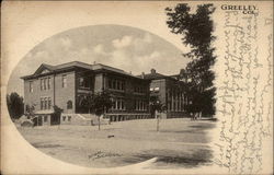 Greeley's High School Colorado Postcard Postcard