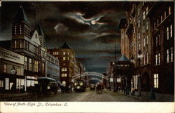 View of North High St., Columbus, O Ohio Postcard Postcard