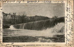 Rockwell's Dam, Monroeton, Before the Flood in 1901 Pennsylvania Postcard Postcard