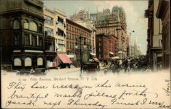 Fifth Avenue, Waldorf Austoria Postcard