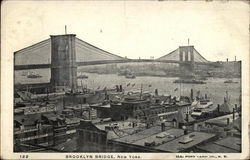 Brooklyn Bridge New York, NY Postcard Postcard