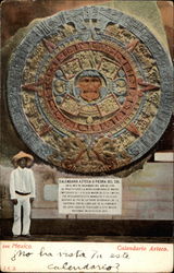 Calendario Azteco Mexico Postcard Postcard