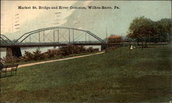 Market St. Bridge and River Common Postcard