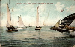 Yachting off the Inlet Postcard