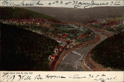 Mauch Chunk from the Flag Staff Jim Thorpe, PA Postcard Postcard